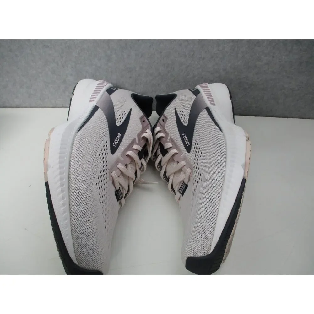 Brooks Womens Launch GTS 8 Gray Pink Primrose Running Shoes Size 11 B